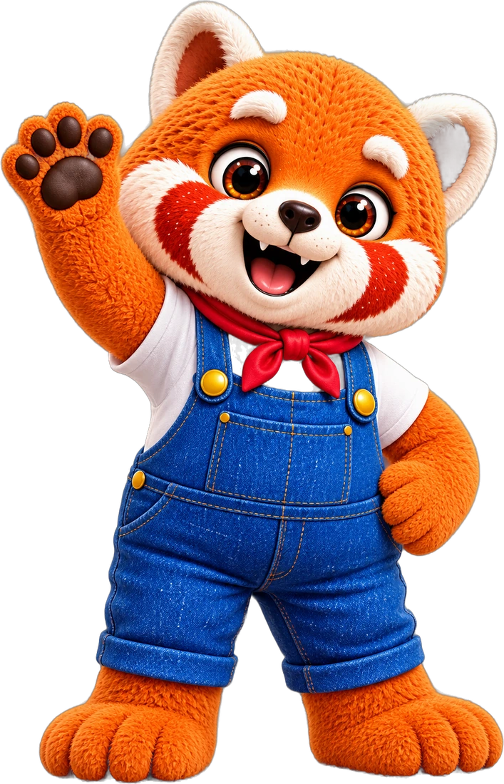 Hiro, das Maskottchen von Hii Kids Park Berlin